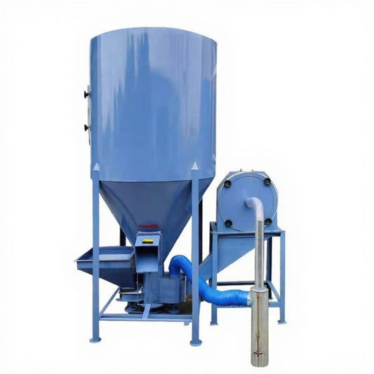 Dust-Free Vertical Feed Mixer Grinder Machine - Industrial Grade for Livestock Farm, Large Capacity, Low Noise
