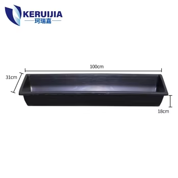 Durable Thick Plastic Cattle Feed Trough - Livestock Farm Feeder Trough for Cattle Goat Sheep