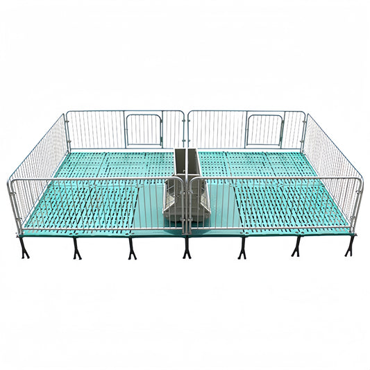 Durable Piglet Nursery Pen – Cast Iron Legs, Anti-Jump Bars & Corrosion-Resistant Tubing